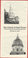 ITALIA - MONOPOLI - The Church Of Saint Teresa - Volantino Pieghevole Informativo In Inglese - Godsdienst & Esoterisme