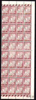 TAXE - 40A - 1F Lilas-brun/blanc - Bloc De 40 Ex.- CD 26.2.42 - Neuf N** - Adhérences Verso - Bel Aspect - Cote 100 € - 1859-1959 Postfris