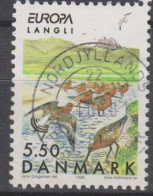 DANEMARK - Europa (C.E.P.T.) 1999 - Barge à Queue Noire (Limosa Limosa) - Île De Langli - Usati