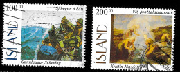 1996 Paintings Michel IS 842 - 843 Stamp Number IS 816 - 817 Yvert Et Tellier IS 795 - 796 Used - Oblitérés