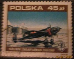 POLAND ~ 1988 ~ S.G. NUMBERS S.G. 3171. ~ AIRCRAFT ~ VFU #03541 - Gebraucht