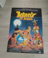 Cartel Original De Cine Del Estreno Astérix En América 1994 Affiche Originale Du Film Astérix En Amérique 1994 - Autres Formats