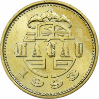 Macao, 10 Avos, 1993, British Royal Mint, Laiton, SPL, KM:70 - Macau