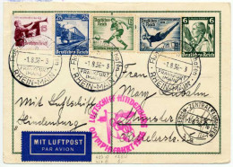 DEUTSCHE ZEPPELINPOST Nr 585 Und 582 610 611 BRIEF X718786 - Correo Aéreo & Zeppelin