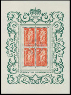 LIECHTENSTEIN BLOCK KLEINBOGEN Nr 449 FN1 ESST S59E81A - Blocks & Sheetlets & Panes