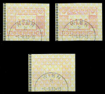 ÖSTERREICH AUTOMATENMARKEN Nr ATM 1-3S-ATM 1-6S X6DA94E - Machine Labels [ATM]