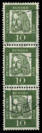 BRD DS BED. DEUTSCHE Nr 350yR Gestempelt 3ER STR X6F9672 - Used Stamps