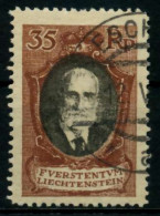 LIECHTENSTEIN 1921 Nr 56B Gestempelt X7000D6 - Used Stamps