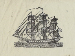 NAVIGATION 1849  CONNAISSEMENT BILL OF LADING  Calcutta & Coromandel Inde > Bordeaux Navire Le Paquebot Des Mers Du Sud - 1800 – 1899