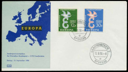 SAAR OPD 1958 Nr 439-440 BRIEF FDC X78FE86 - Storia Postale