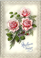 *CPM - Cartes De Voeux Double à Systeme - Bouquet De Roses - - Nieuwjaar
