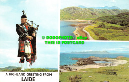 R522147 A Highland Greeting From Laide. Gruinard Bay. Mellon Udrigle. Multi View - Monde