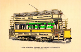 R522355 The London United Tramways Limited. Type X 1901. Fleet Nos. 101. 150. Pr - Autres & Non Classés