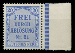 DEUTSCHES REICH DIENSTMARKEN 1903 05 Nr 5 Postfrisch SR X89C486 - Oficial