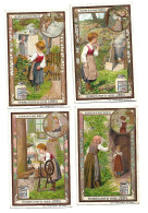S 851, Liebig 6 Cards, Le Conte De La Mère Hollé (one Card Has Smaal Damage At One Corner), (ref B22) - Liebig