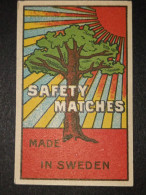 Manufactured Sweden - Matchbox Labels