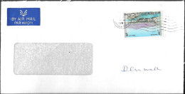 United Arab Emirates Abu Dhabi Cover Mailed To Denmark 1970s. 75F Rate. Bank Correspondence - Abu Dhabi