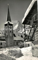 13304928 Zermatt VS Kirchenpartie Mit Matterhorn Zermatt VS - Other & Unclassified