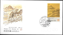 South Korea Modern Art Series FDC Cover 1985 - Corea Del Sur