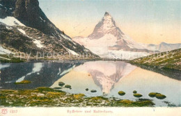 13301924 Zermatt VS Ryffelsee Und Matterhorn Bergsee Walliser Alpen Zermatt VS - Other & Unclassified