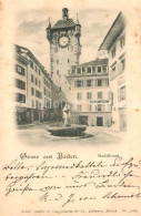 13301908 Baden AG Stadtturm Brunnen Baden AG - Autres & Non Classés