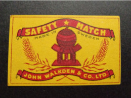 Manufactured Sweden - Matchbox Labels