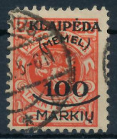 MEMEL 1923 Nr 127 Gestempelt Gepr. X4788F6 - Memel (Klaïpeda) 1923