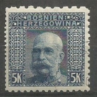 Bosnia Bosnien K.u.K. Austria Hungary Mi.44 Perforation 6½:9¼:9¼:12½ Coleman 3322 Used 1906 - Bosnia Erzegovina