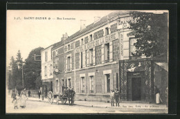 CPA Saint-Dizier, Rue Lamartine, Hotel & Café De La Gare  - Saint Dizier