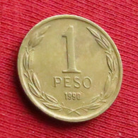 Chile 1 Peso 1990 Chili  W ºº - Chili