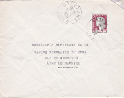 1964--Lettre DOMBLANS-39  à LONS LE SAUNIER--39-type Marianne -cachet  10-1-1964 - 1961-....