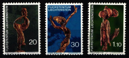 Liechtenstein 567-569 Gestempelt Eulen #KJ229 - Autres & Non Classés