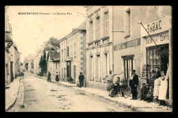 86 - MONTCONTOUR - LA GRANDE RUE - CAFE DU CENTRE - TABAC - SALON DE COIFFURE - Other & Unclassified