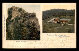 68 - ENVIRONS DE RIBEAUVILLE - MAISON FORESTIERE BAERENHUTTE - CARTE 2 VUES - Sonstige & Ohne Zuordnung