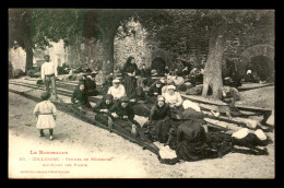 66 - COLLIOURE - FEMMES DE PECHEURS RAPIECANT LES FILETS - Collioure