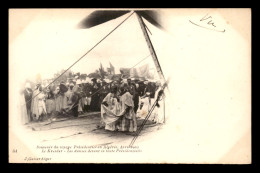 ALGERIE - SAHARA - KALIFAT LE KREIDER - VOYAGE PRESIDENTIEL AVRIL 1903 - LES DANSES - EDITEUR GEISER - Autres & Non Classés