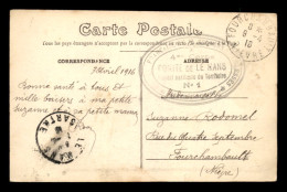 CACHET HOPITAL AUXILIAIRE DU TERRITOIRE N°1 - LE MANS (SARTHE) - Oorlog 1914-18