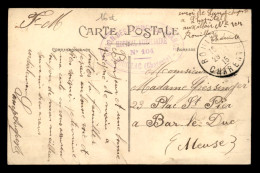 CACHET HOPITAL AUXILIAIRE N° 104 - UNION DES FEMMES DE FRANCE - SUR CARTE DE LA RUE DE L'EGLISE DE ROUILLAC (CHARENTE) - Oorlog 1914-18