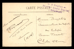 CACHET HOPITAL COURS DACIER - 9E REGION - SAUMUR (MAINE ET LOIRE) - Guerre De 1914-18