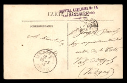 CACHET HOPITAL AUXILIAIRE N°14 - LES MARCHES (SAVOIE) - Guerre De 1914-18