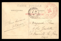 CACHET HOPITAL DE MONGRE - COMITE DE VILLEFRANCHE (RHONE) - Guerre De 1914-18