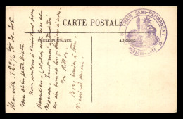 CACHET TRAIN SEMI-PERMANENT - LE MEDECIN CHEF - SUR CARTE DE MARSEILLE - WW I