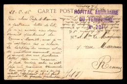 MARSEILLE (BOUCHES-DU-RHONE) - CACHET HOPITAL AUXILIAIRE DU TERRITOIRE N° 201 - Guerre De 1914-18