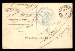 PERPIGNAN (PYRENNEES ORIENTALES) - CACHET HOPITAL TEMPORAIRE N°42 - 16E CORPS D'ARMEE - WW I