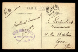 VILLENEUVE-SUR-LOT (LOT-ET-GARONNE) - CACHET HOPITAL COMPLEMENTAIRE N°39 SUR CARTE DE VILLENEUVE-SUR-LOT - Guerra Del 1914-18