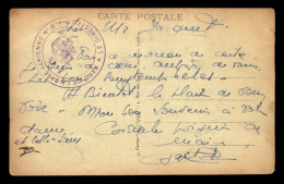 CACHET DU DIRECTEUR DU PARC DE LA BASE AERIENNE N°5 SUR CARTE LYON - Guerre De 1914-18