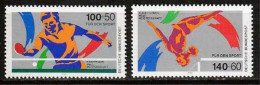 Germany BRD 1989 Mi 1408-09 ** MNH Tischtennis Kunstturnen    (70098 - Other & Unclassified