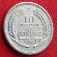 Chile 10 Peso 1 Condor 1956 Chili  W ºº - Chili