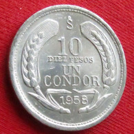 Chile 10 Peso 1 Condor 1958 Chili  W ºº - Chile