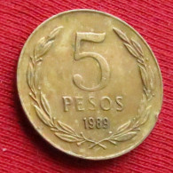 Chile 5 Peso 1989 Chili  W ºº - Chile